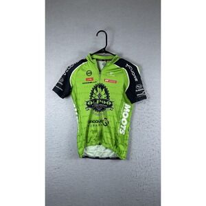 Cuore Cycling Jersey Youth 12 Green Alpha Bicycle Company Full Zip Short Sleeve
